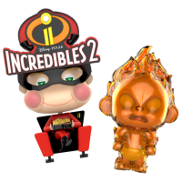 Incredibles 2 - Movbi and Jack-Jack Cosbaby 3.5-5 Inch Hot Toys Bobble-Head Figure 2-Pack