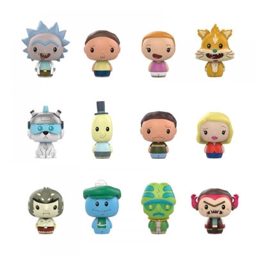 Rick and Morty - Pint Size Heroes TRU Exclusive Blind Bag Gravity Feed Display (24 Units)