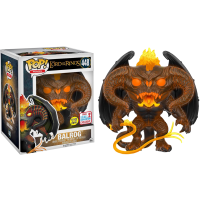 The Lord of the Rings - Balrog Glow in the Dark 6 Inch Super Sized Pop! Vinyl Figure (2017 Fall Convention Exclusive) ***Non-Mint Box***
