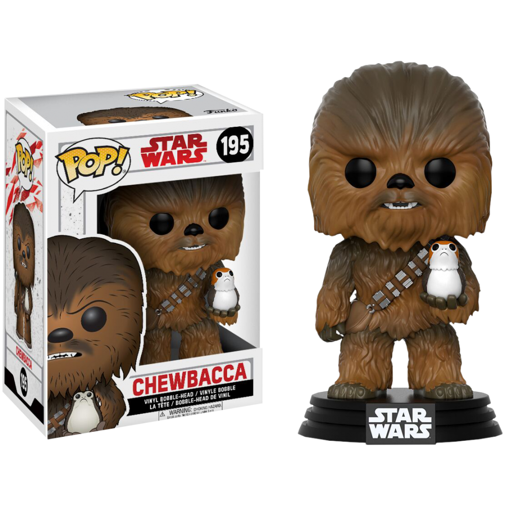 Star Wars Episode VIII: The Last Jedi - Chewbacca with Porg Pop! Vinyl Figure