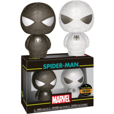 Spider-Man - Spider-Man White and Black XS Hikari Vinyl Figure 2-Pack