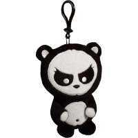 Angry Panda - Clip On Plush