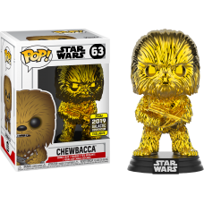 Star Wars - Chewbacca Gold Chrome Pop! Vinyl Figure (2019 Galactic Convention Exclusive)