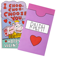 The Simpsons - I Choo-Choo Choose You Valentines Day Card Replica