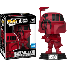 Star Wars - Boba Fett with Mandalorian Symbol Pop! Vinyl Figure in Pop! Protector (2020 Wondrous Convention Exclusive)
