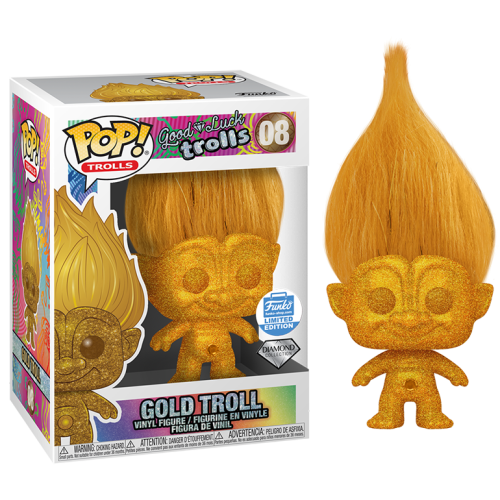 Good Luck Trolls - Diamond Collection Gold Troll Pop! Vinyl Figure (Funko Shop Exclusive)