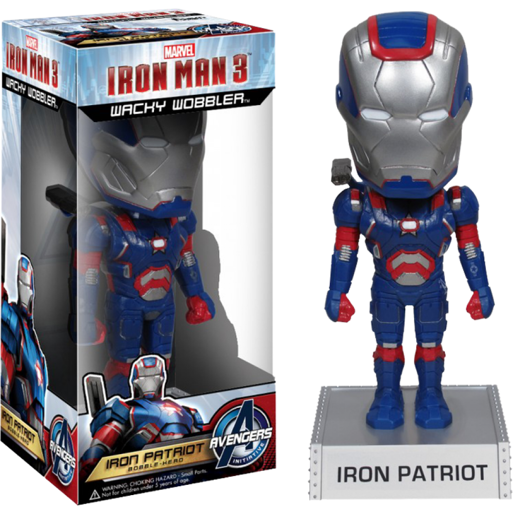 Iron Man 3 - Iron Patriot Wacky Wobbler Bobble Head