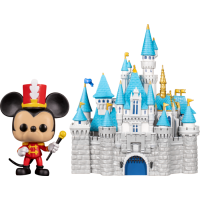 Disneyland: 65th Anniversary - Mickey Mouse with Sleeping Beauty Castle Pop! Town! Vinyl Figure