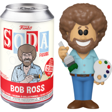 The Joy Of Painting - Bob Ross Vinyl SODA Figure in Collector Can