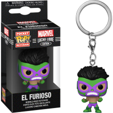 Marvel: Lucha Libre Edition - El Furioso Hulk Pocket Pop! Vinyl Keychain