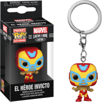 Marvel: Lucha Libre Edition - El Heroe Invicto Iron Man Pocket Pop! Vinyl Keychain