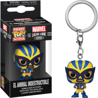 Marvel: Lucha Libre Edition - El Animal Indestructible Wolverine Pop! Vinyl Figure Pocket Pop! Vinyl Keychain