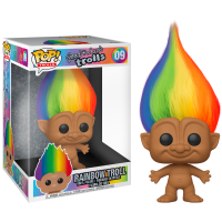 Troll Dolls - Troll with Rainbow Hair 10 Inch Pop! Vinyl Figure