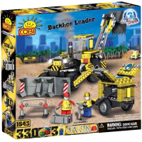 Action Town - 330 Piece Construction Backhoe Loader Construction Set
