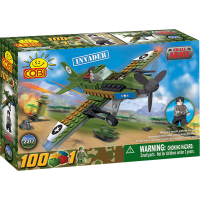 Small Army - 100 Piece Invader Plane Military Aircraft Construction Set