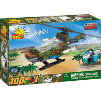 Small Army - 100 Piece Cobra Military Helicopter Construction Set