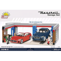 Maserati - GranCabrio & Levante with Garage 1/35th Scale Construction Set (500 Pieces)