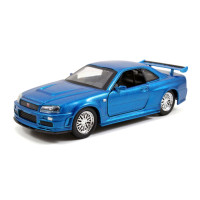 Fast and Furious - 2002 Nissan Skyline GTR R34 Blue One-Third2 Scale Hollywood Ride