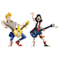 Bill & Ted’s Excellent Adventure - Bill & Ted 6 Inch Scale Toony Classics Action Figure 2-Pack