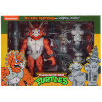 Teenage Mutant Ninja Turtles (1987) - Triceraton Infantryman & Roadkill Rodney 7 Inch Action Figure 2-Pack