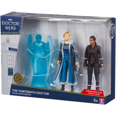 Doctor Who - The Thirteenth Doctor, The Weeping Angel (Transparent) and Yaz Collector Series 5.5 Inch Scale Action Figure 3-Pack