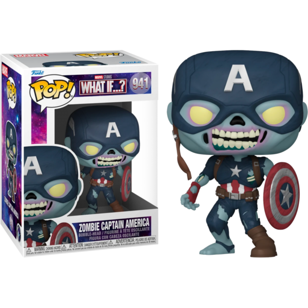 Marvel: What If…? - Zombie Captain America Pop! Vinyl Figure