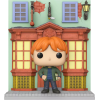 Harry Potter - Ron Weasley with Quality Quidditch Supplies Diagon Alley Diorama Deluxe Pop! Vinyl Figure