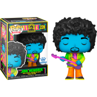 Jimi Hendrix - Jimi Hendrix with Purple Guitar Blacklight Pop! Vinyl Figure