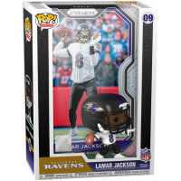 NFL Football - Lamar Jackson Baltimore Ravens Pop! Trading Card with Protector Case