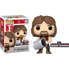 WWE - Cactus Jack with Trash Can Pop! Vinyl Figure with Enamel Pin
