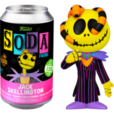 The Nightmare Before Christmas - Jack Skellington with Snake Blacklight Vinyl SODA Figure in Collector Can (International Edition)