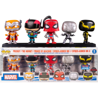 Spider-Man - Prodigy, The Hornet, Prince of Arachne, Spider-Armor Mk I and Spider-Armor Mk II Pop! Vinyl Figure 5-Pack