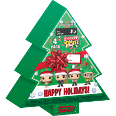 The Office - Christmas Tree Holiday Box Pocket Pop! Vinyl Figure 4-Pack