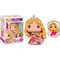 Sleeping Beauty - Aurora Ultimate Disney Princess Gold Pop! Vinyl Figure with Enamel Pin (Funko Shop Exclusive)