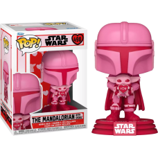 Star Wars: The Mandalorian - The Mandalorian with Grogu Valentine's Day Pop! Vinyl Figure