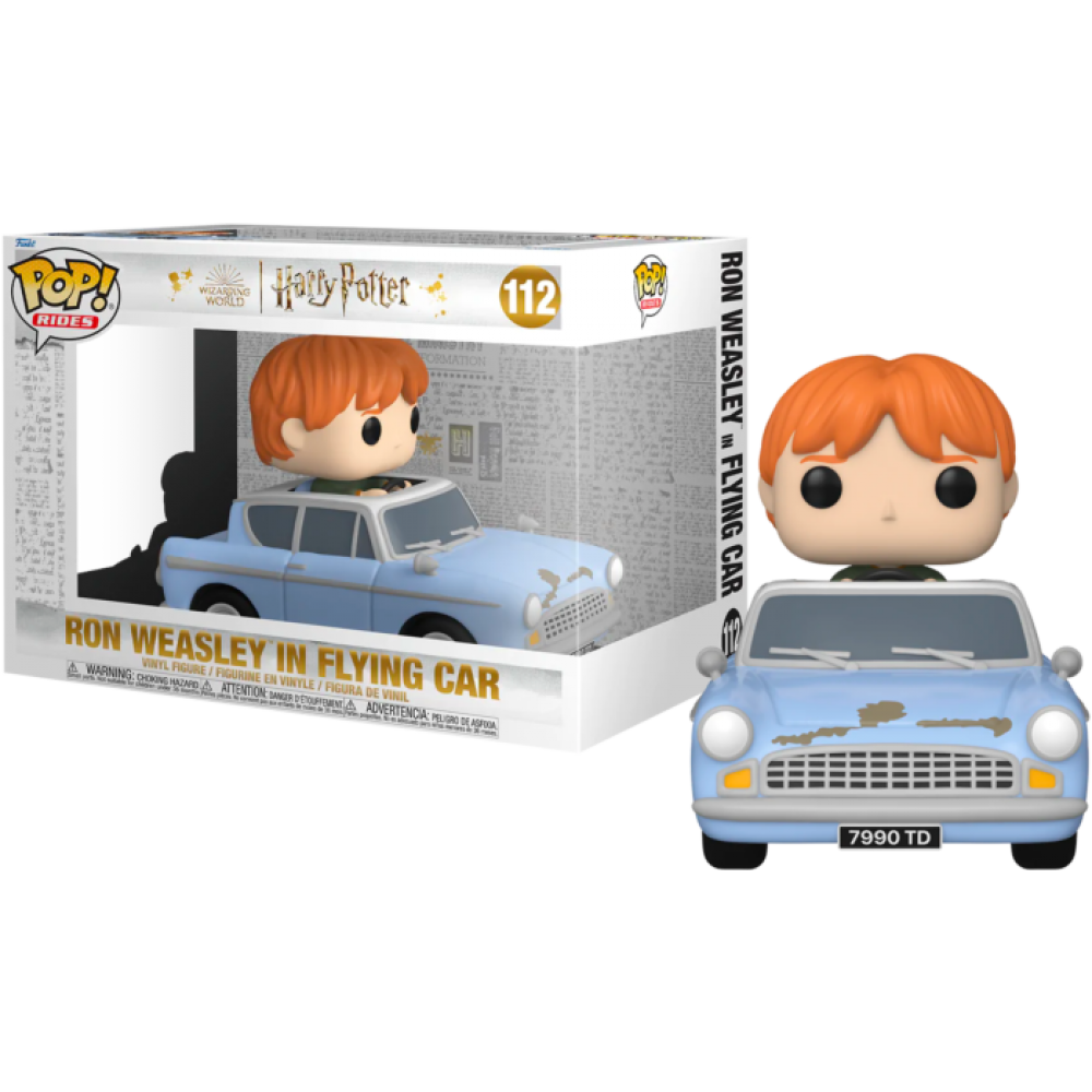 Harry Potter - Ron Weasley in Flying Car Pop! Rides Vinyl Figure