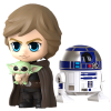 Star Wars: The Mandalorian - Luke Skywalker, R2-D2 and The Child (Grogu) Cosbaby (S) Hot Toys Figure Set