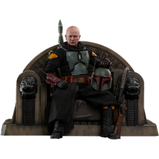 Star Wars: The Mandalorian - Boba Fett with Throne Deluxe 1/6th Scale Hot Toys Action Figure