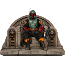 Star Wars: The Mandalorian - Boba Fett on Throne Deluxe 1/10th Scale Statue