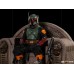 Star Wars: The Mandalorian - Boba Fett on Throne Deluxe 1/10th Scale Statue