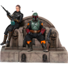 Star Wars: The Mandalorian - Boba Fett and Fennec on Throne Deluxe 1/10th Scale Statue