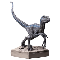 Jurassic World - Velociraptor Blue Icons 4 Inch Statue