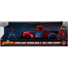 Spider-Man - Proto-Suit Spider-Man with 1941 Ford Pickup 1/32 Scale Die-Cast Vehicle Replica
