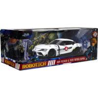 Robotech - Roy Fokker and 2020 Toyota Supra Anime Hollywood Rides 1/24th Scale Die-Cast Vehicle Replica