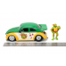 Teenage Mutant Ninja Turtles (1987) - Michelangelo and 1959 Volkswagen Drag Beetle Hollywood Rides 1/24th Scale Die-Cast Vehicle Replica