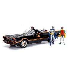 Batman (1966) - Batman and Robin with Batmobile 1/18th Scale Hollywood Rides Die-Cast Vehicle Replica