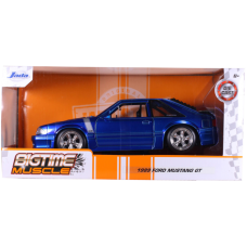 Big Time Muscle - Cobalt Blue 1989 Ford Mustang GT 1/24th Scale Die-Cast Vehicle Replica
