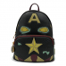 What If…? - Zombie Captain America Cosplay Glow in the Dark 10 Inch Faux Leather Mini Backpack