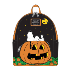 Peanuts - Great Pumpkin Snoopy Glow in the Dark 10 Inch Faux Leather Mini Backpack