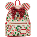 Disney - Minnie Christmas 10 Inch Faux Leather Mini Backpack